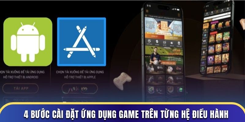 4 bước cài đặt ứng dụng game trên từng hệ điều hành