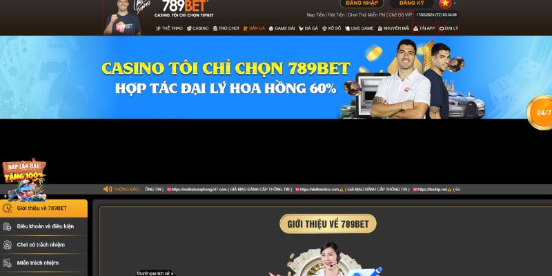 Giới thiệu 789bet: nhà cái uy tín, đa dạng thể loại cá cược